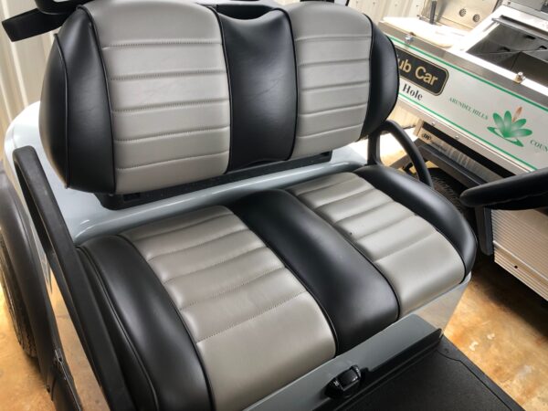 Club Car Plush Seats 2 Tone Grey Black