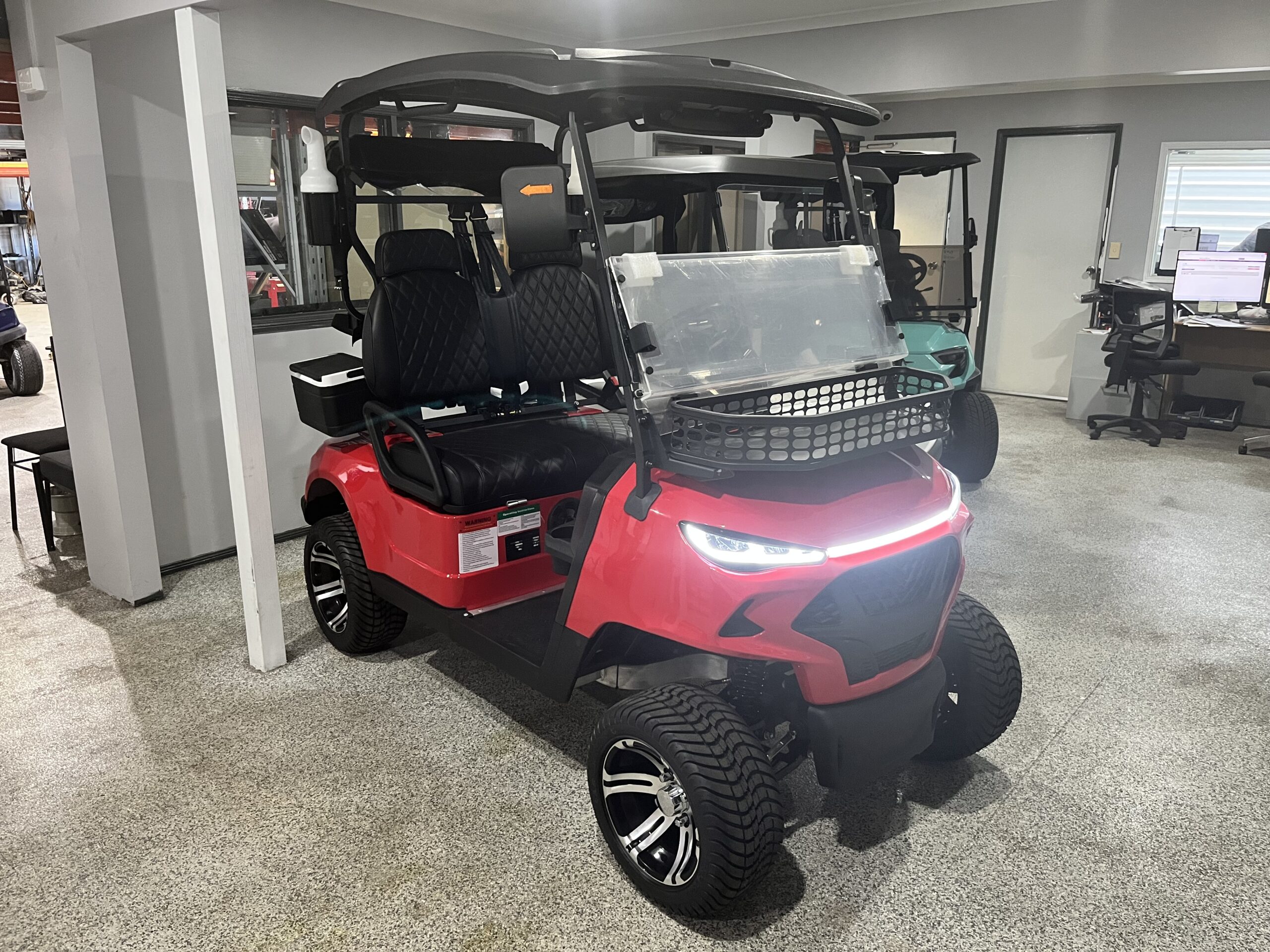 Yaxi 2 Seat Lithium Devil Red Golf Cart 2025 Code: U348 Price: $13,990.00