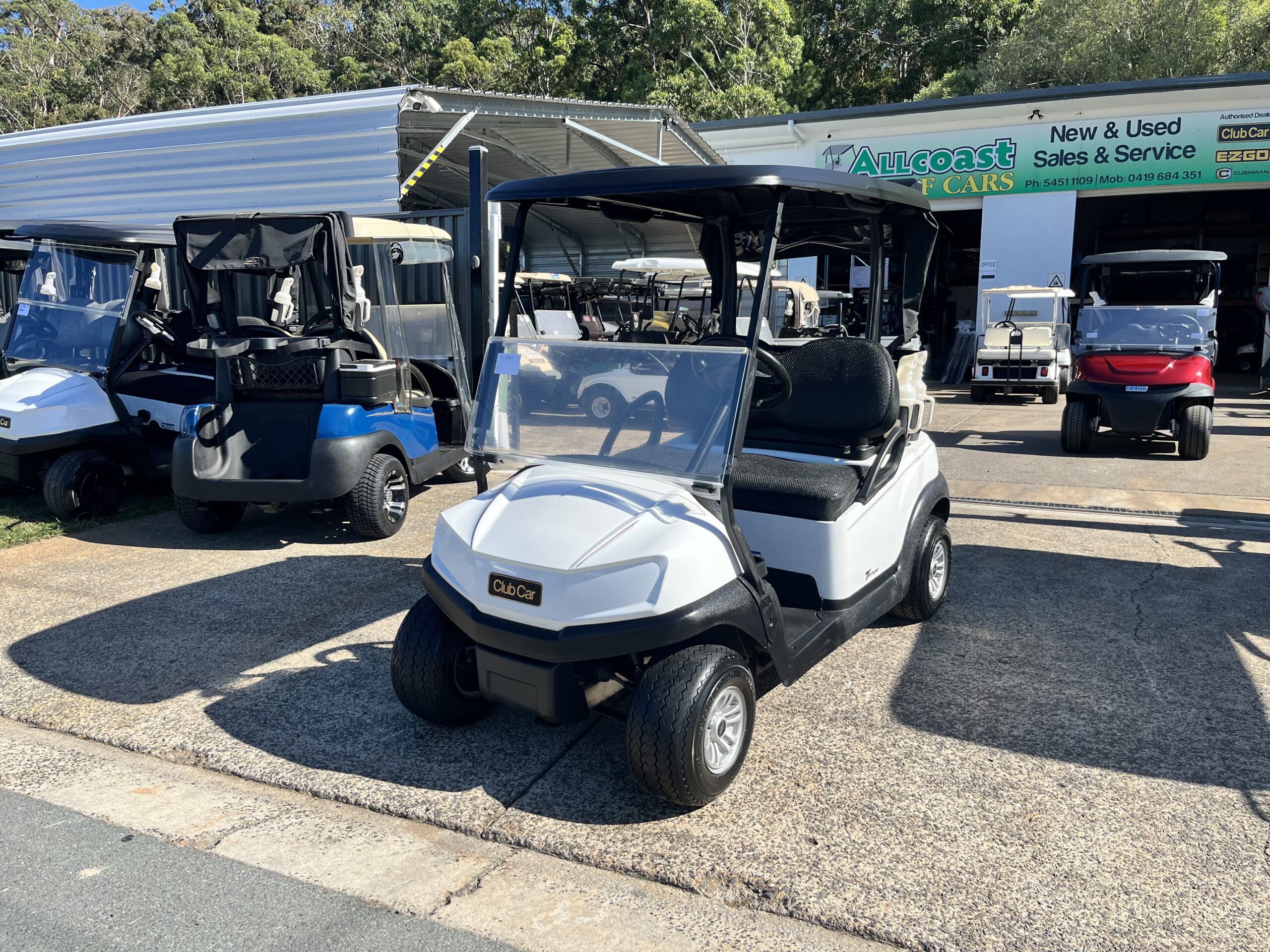 Hervey Bay, Club Car Tempo Lead Acid 2021 Ice White, Code C737. Price $7450.00